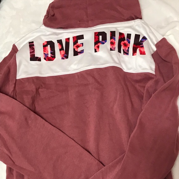 NWT PINK Perfect Flower Full-Zip Hoodie, Size XS - Picture 5 of 6